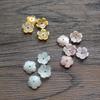 FishPeach 10Pcs/lot 8-10MM White Natural Mother Pearl Flower Seashell Stone Shell Beads For Women Diy Jewelry Accessories Making