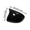 For Mercedes-Benz C-Class W206 2025-2025 Glossy Black Carbon Fiber Style Car Rearview Mirror Cover Car Accessories
