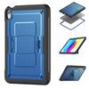 For iPad (2025)/10.9 (2022) Case Hidden Zinc Alloy Kickstand PC + TPE Tablet Cover with Shoulder Strap