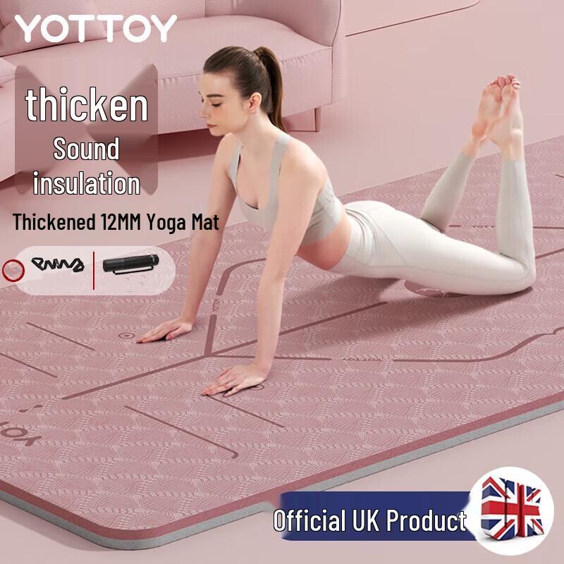 Yottoy 12 мм ТПЭ коврик для йоги