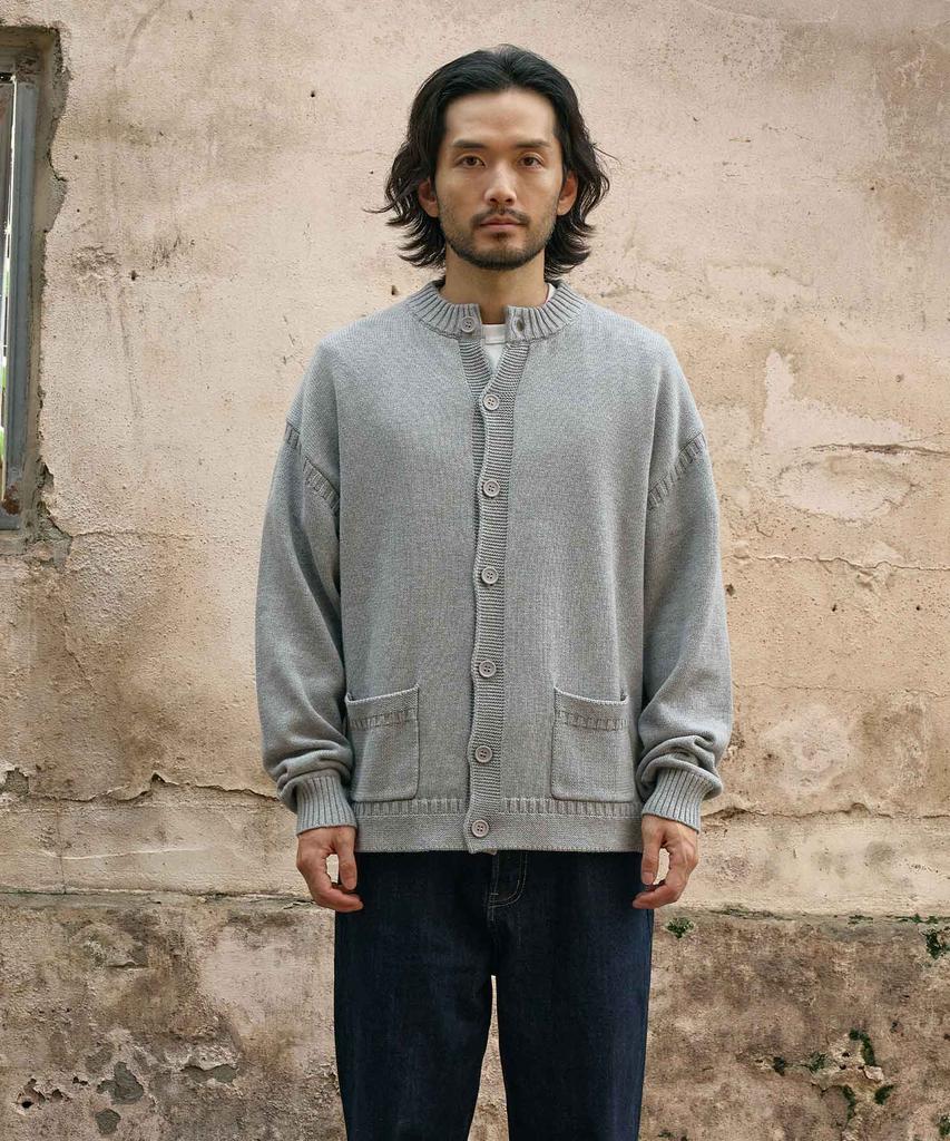 Heavyi Fisherman Heavy Cardigan_Gray