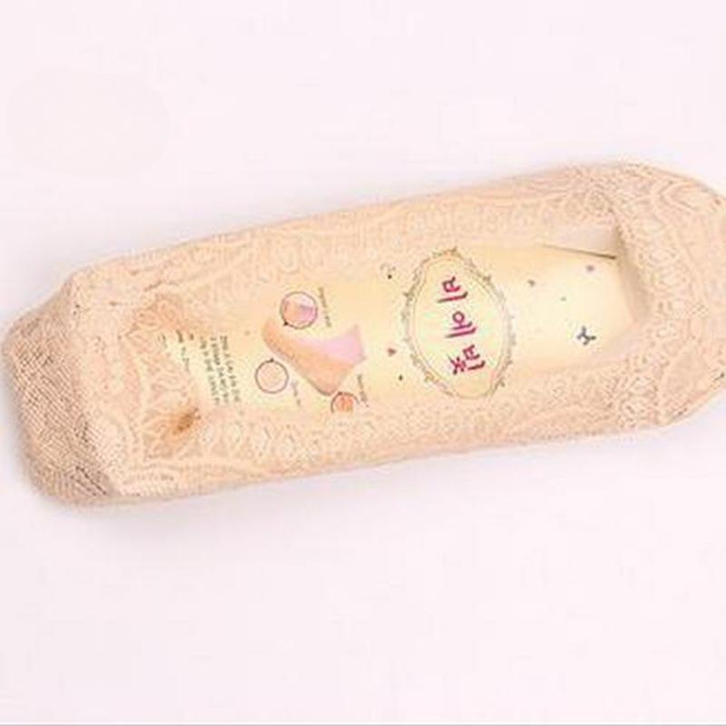 10 Pairs of Spring and Summer Lace Boat Socks for Women, Thin Silicone Ice Silk Invisible Socks, Sweat-absorbing and Breathable Socks