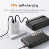 Hoco. Q37 10000mAh 22.5W Power Bank with Built-in USB-C/Lightning Cables, PD20W Fast Charging, Digital Display