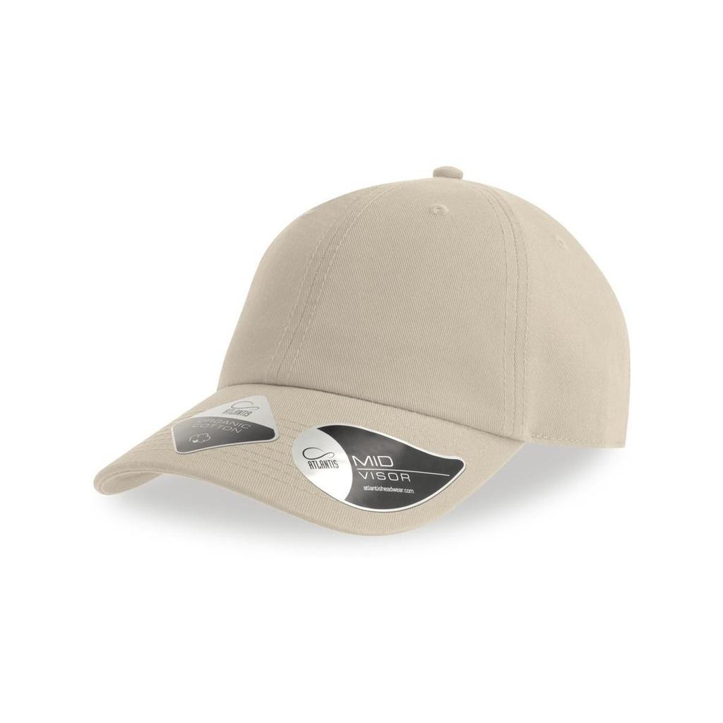 Atlantis Fraser 6-Panel-Baseballkappe aus Bio-Baumwolle für Erwachsene, Unisex