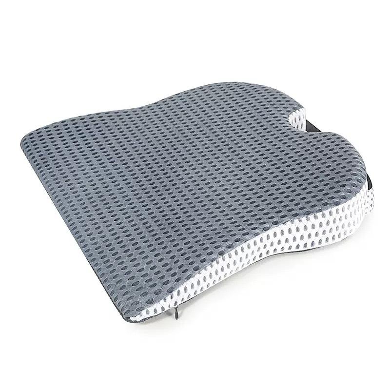 Keilsitzkissen fürs Auto, Memory Foam, Memory Foam-Autositzkissen, Fahrsitzkissen, Sitzerhöhung für Autos, LKWs und Lieferwagen One Size cool grau