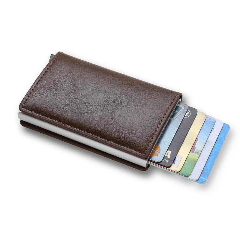 Anti Thief Rfid Credit Card Holder Smart Minimalist Wallet Men Women Slim Bank Cardholder Case Money Bag Cash Creditcard Purse