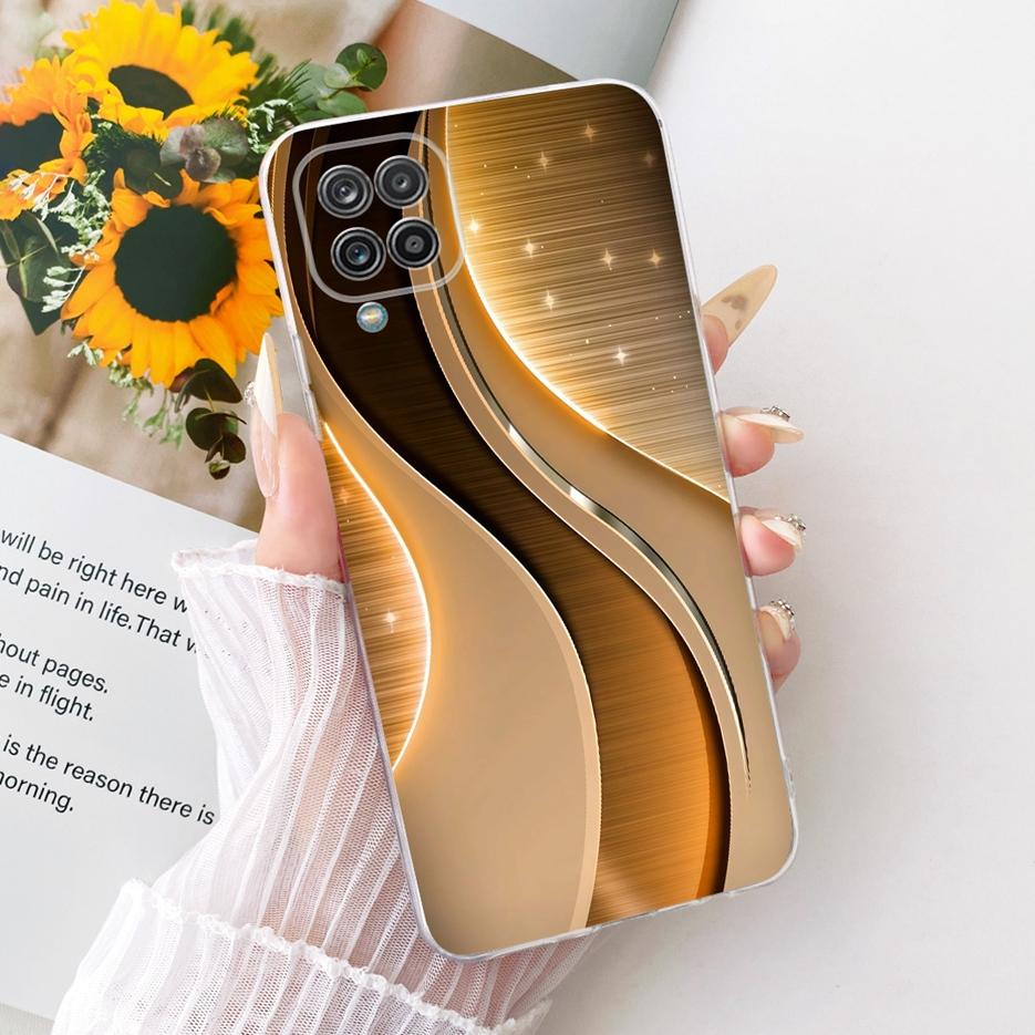 For Samsung Galaxy A12 Case F12 M12 Stylish Butterfly Painted Cover Silicone Case For Samsung A12 M 12 Galaxy M12 F12 Soft Shell