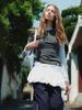 Elssibeui Round Neck Bodycon T-Shirt_Charcoal