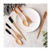 Wooden Chopsticks, Spoon, and Fork Set, Natural Wood, Portable, Bento Chopsticks, Spoon and Fork, Bento Chopsticks, Bento Fork, with Case, Camping Gea