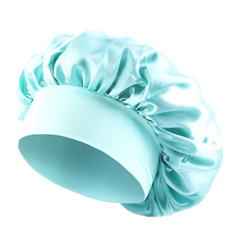 Children's satin nightcap, elastic wide-brimmed round hat, hair care headscarf hat, hot-selling spot TJM-301