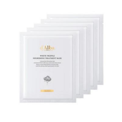 D’Alba White Truffle Nourishing Treatment Mask — 25 ml (1 Blatt), Packung mit 5