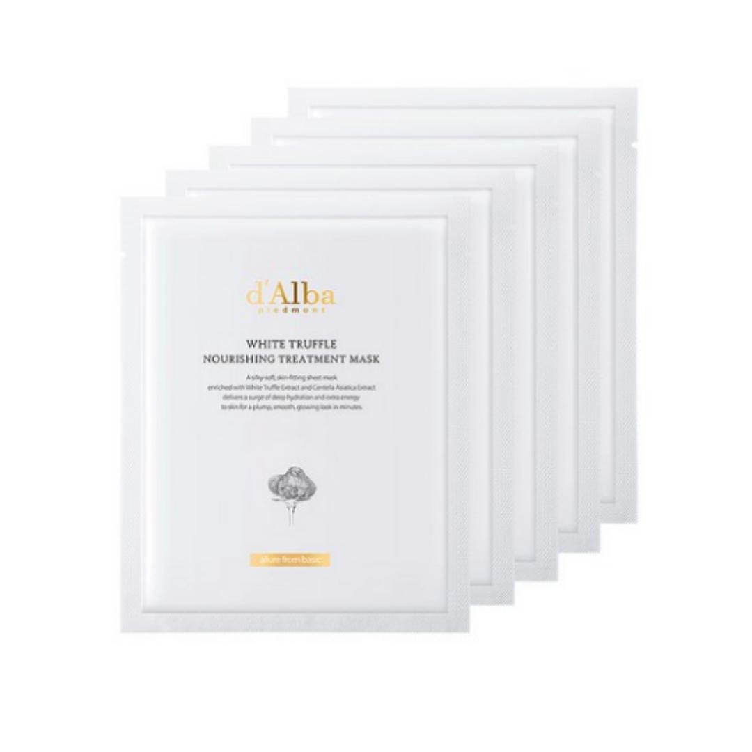 

d’Alba Питательная маска для лица с белым трюфелем — 25 мл (1 лист), Пакет из 5