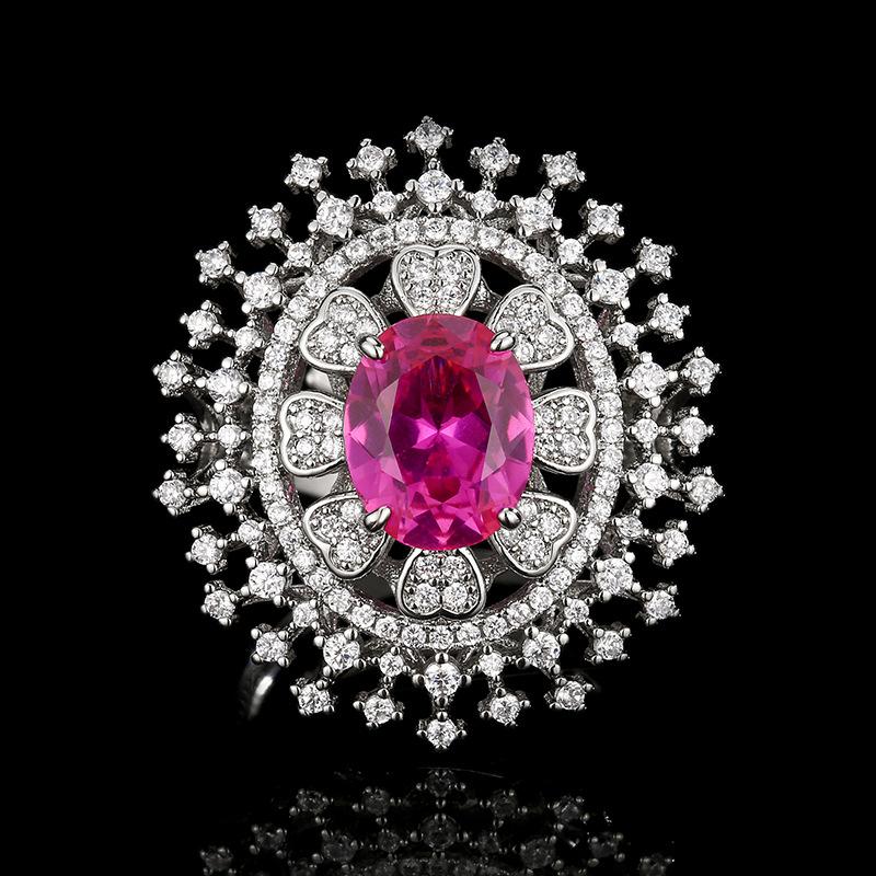 Accessories Necklaces Rings Jewelry Manufacturers Sets Red Blue Sunflower Designs High-end Women's