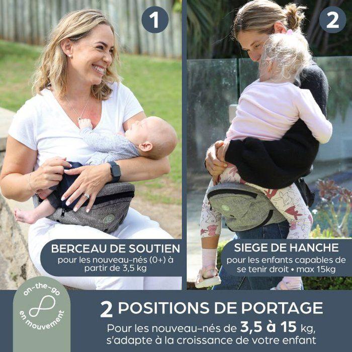 Porte-bébé - Siege de hanche - DREAMBABY - Up & Go - Gris