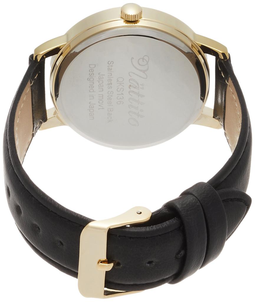 Fieldwork Danny Analog Watch with Leather Strap, QKS136-6, Men's, Black