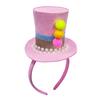 Sparkling Little Top Hat Hairband With Glittering Sequined For Girl Birthday Party Costume DressingUp Accessories