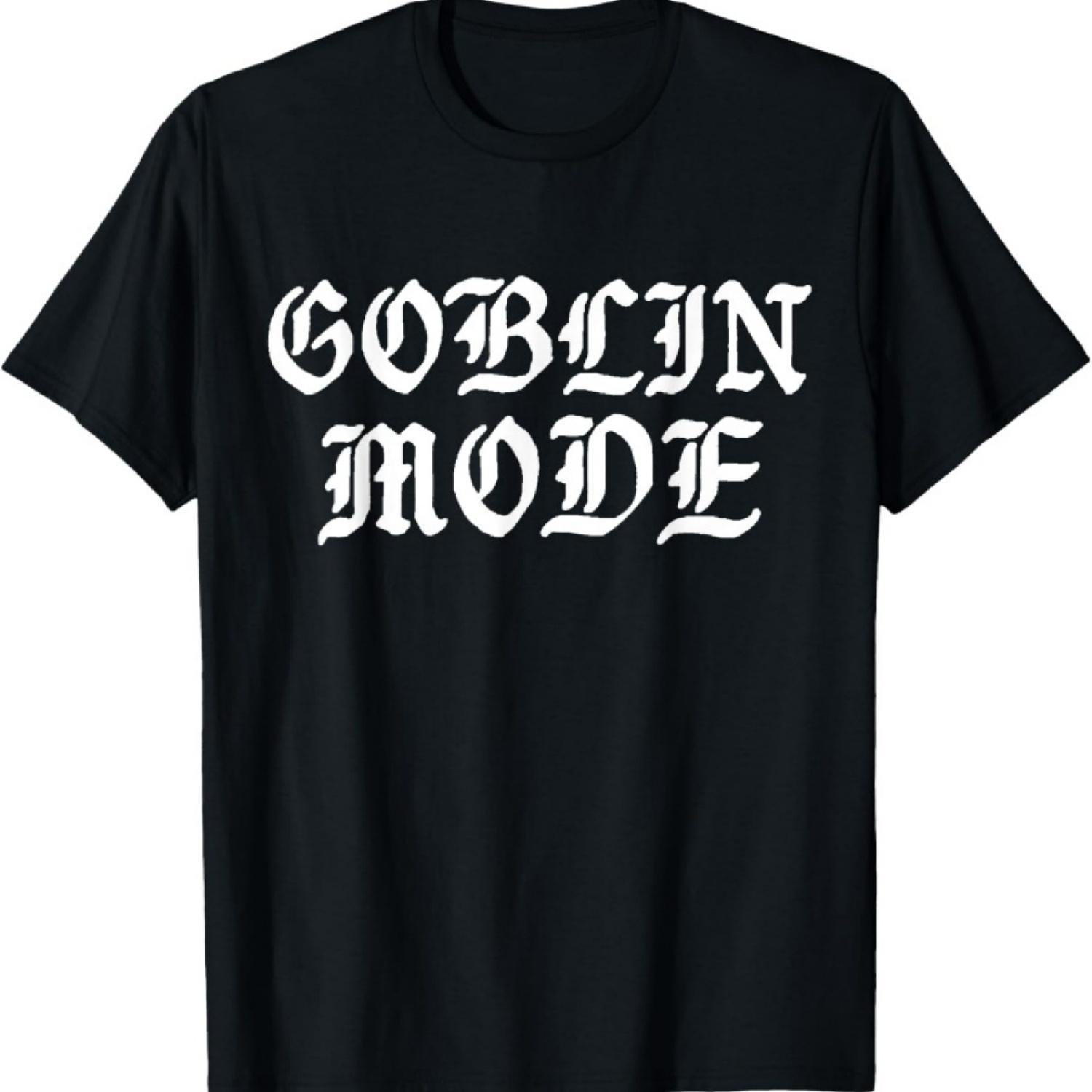 Футболка Goblin Mode Funny Goblincore Фэнтезийное существо Пещерный монстр XXXXXL чёрный