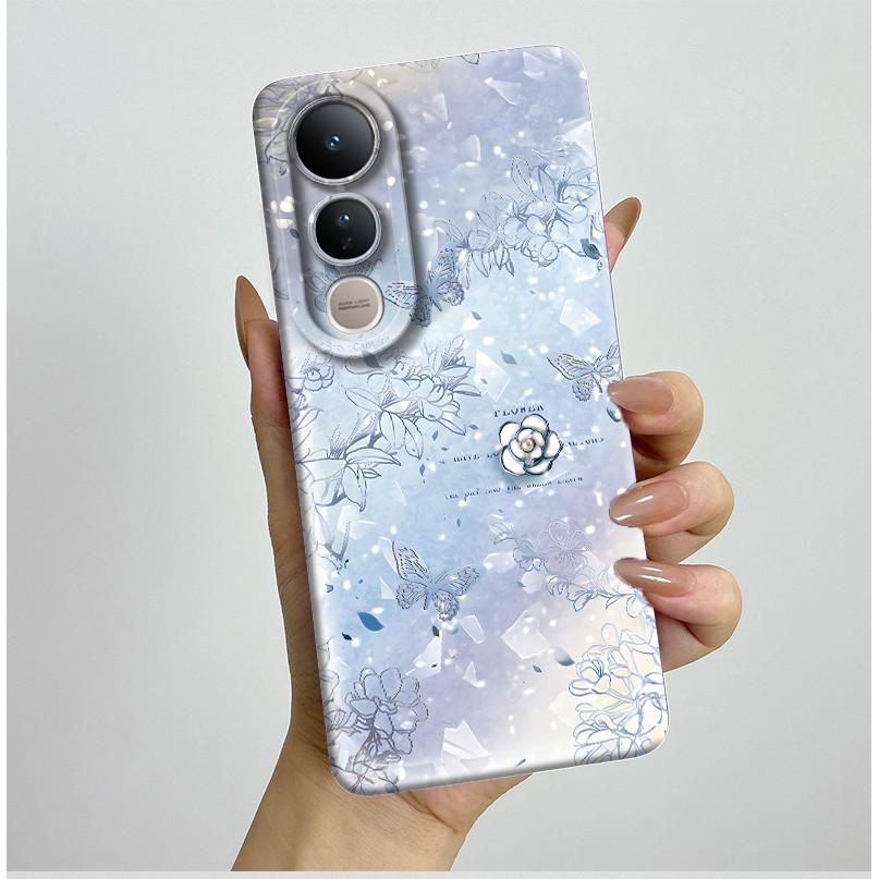 For Vivo V50 Lite 5G Phone Case Aesthetic Luxury Soft Silicone Shockproof Camera Lens Protective Back Covers Anti Slip Fundas