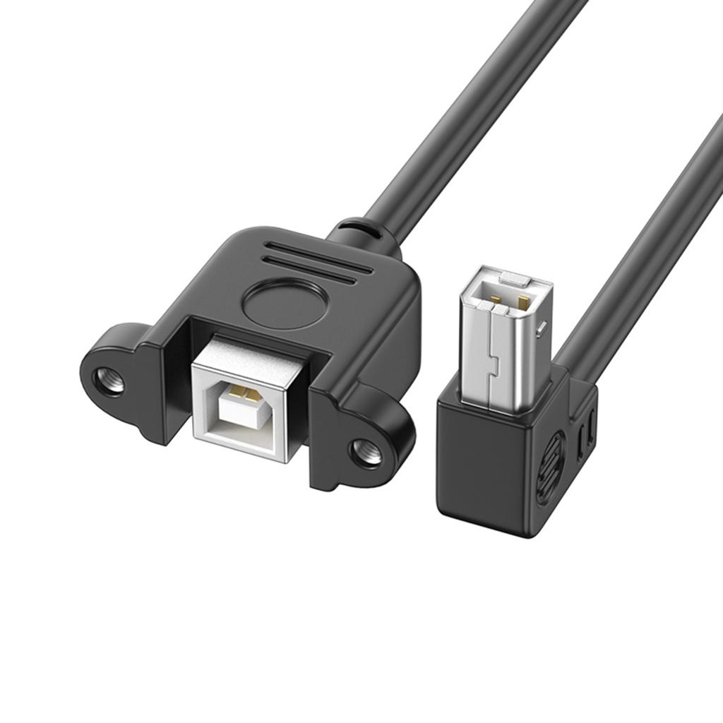 Cavo USB 2.0 Tipo B per Stampante Scanner con Viti per Montaggio a Pannello Lunghezza Estesa 480Mbps Trasferimento Dati Veloce