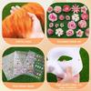 31 Pcs Therian Mask Kit Blank Cat Mask White Therian Masks Half Face Hand-painted DIY Masks for Masquerade Cosplay Party Gifts