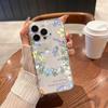 Coque de téléphone avec impression de fleurs pastel cristallines pour iPhone 17 17E 16 Pro Max 15 14 13 12 11 17 Air 16E Plus Housse légère et fine
