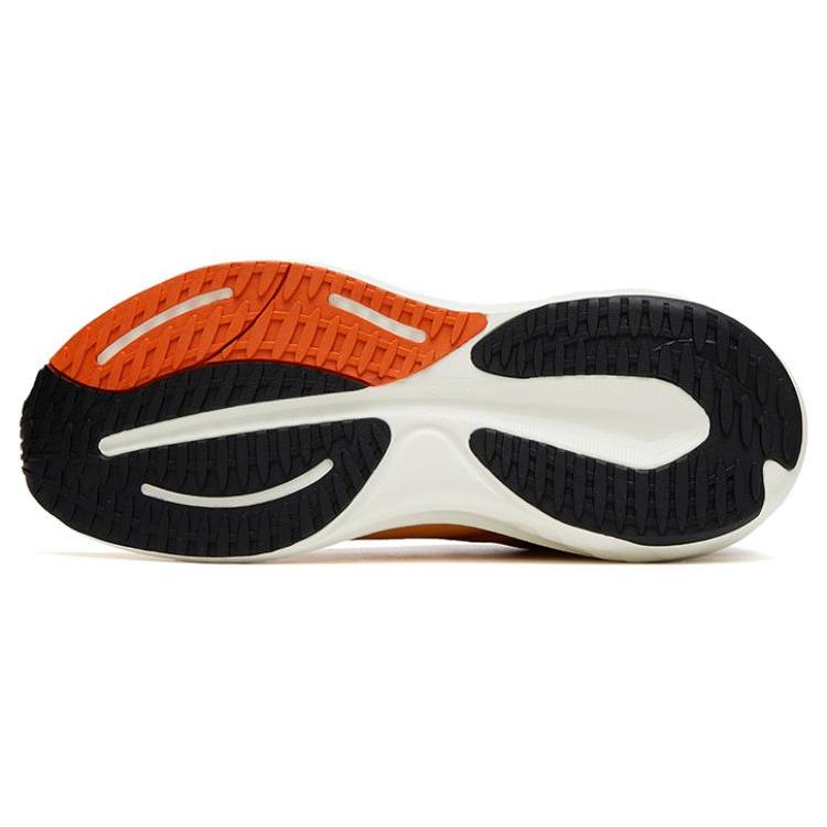 Anta LingFeng Cushioning Slip Resistant Abrasion Resistant Low Top Running Shoes Men's Black Yellow 912325585-4