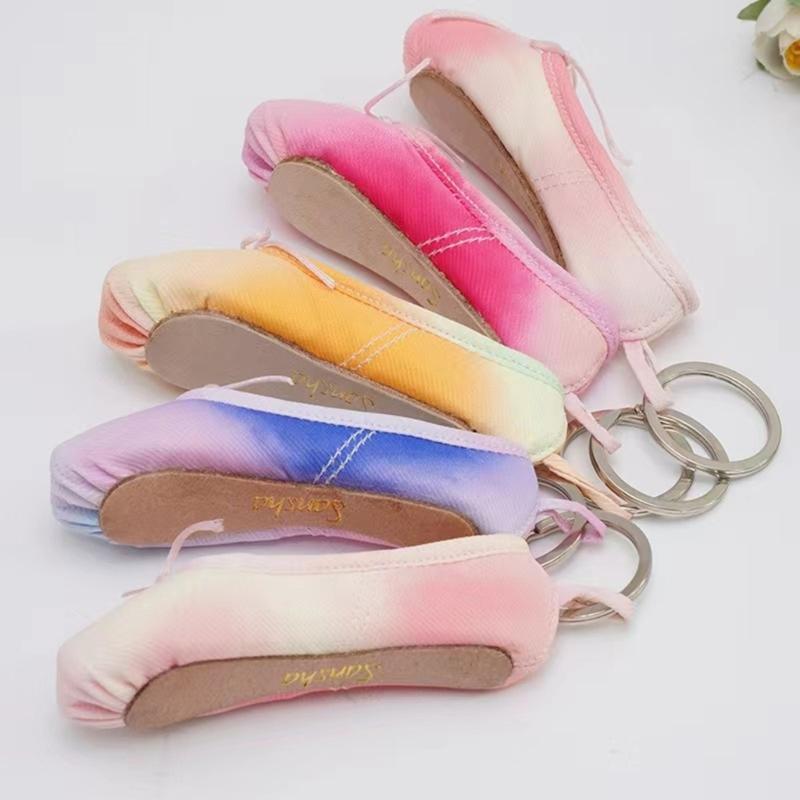 Mini klíčenka na špičkové baletní boty Klíčenka Baletní boty Příslušenství pro taneční nadšence