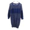 Long Sleeve Knit One Piece S Blue Women Used