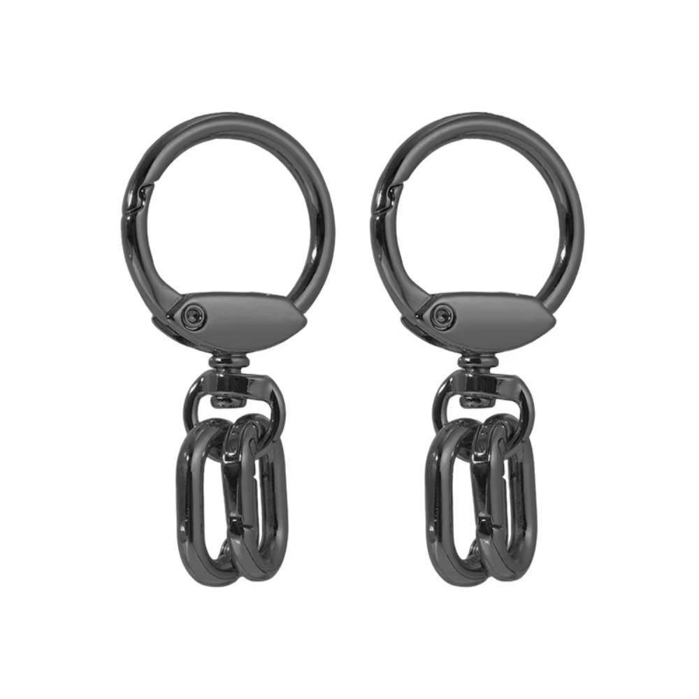 2 PCS Connector Clasps Metal Swivel Clasp Clips Spring Ring Hook Rings Lobster Claw Clasp Clasps Keys Management
