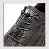 Fashion Men's Leather Casual Shoes Handmade Breathable Board Shoes Breathable Soft Working Shoes