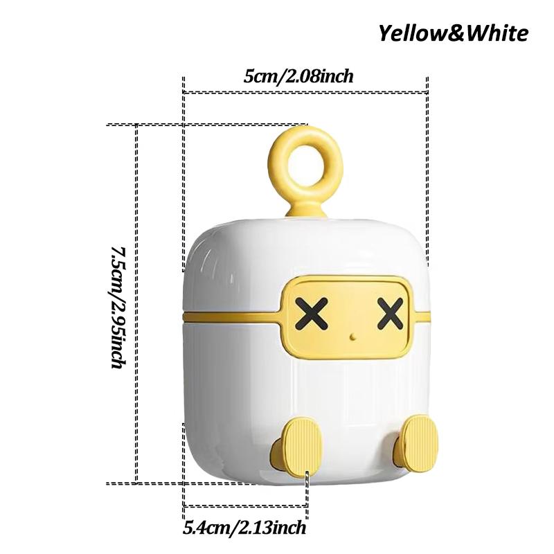 

2 in 1 Reusable Lint Roller Washable Strong Adhesive Hair Sticking Ball Portable Travel Lint Sticky Rollers for Clothes Pets білий