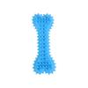 TPR Dog Chew Toy Bone With Squeaker Teething Puppies Aggressive Chewers - 11cm Flat Dental