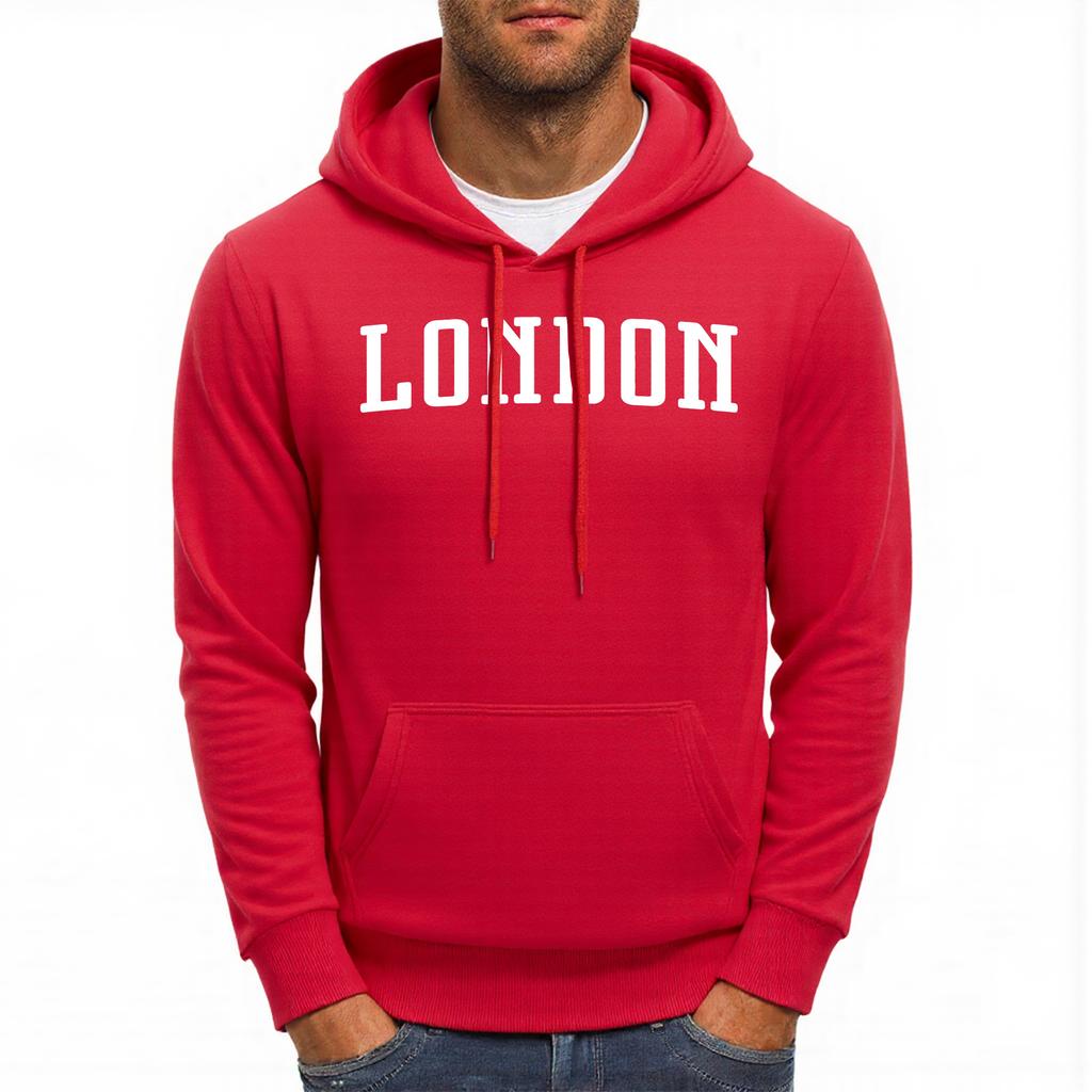 London England Letter Printing Men Hoody Pocket Hip Hop Hoodies Casual Loose Unisex Pullovers Autumn Fleece Man Streetwear