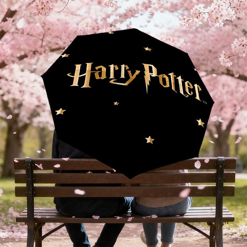 1 szt. Parasol Harry Potter - 8 żeber wzmocnionych, Automatyczne otwieranie, Lekki i trwały, Uroczy modny dodatek na zewnątrz, D2671
