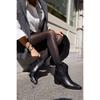 Women's Genuine  Leather Low Heel Pointed Toe Casual Boots