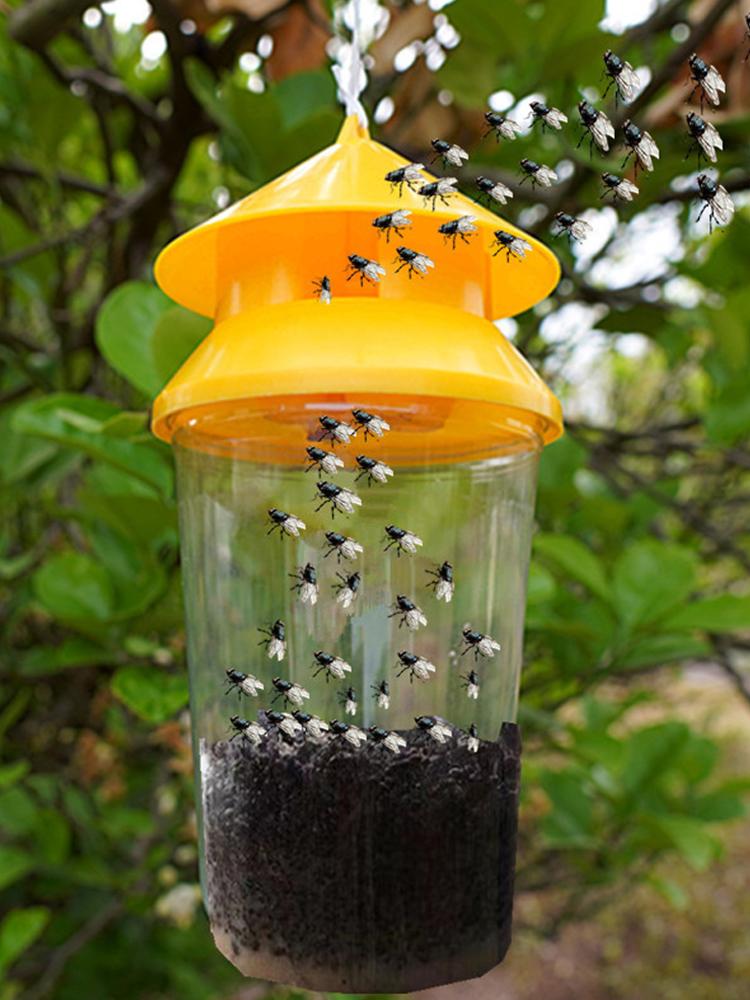 Fliegenfänger PP+Drahtkette Fliegenfänger Ungiftig und ungefährlich für Kantinen/Restaurants/Toiletten/Müllräume