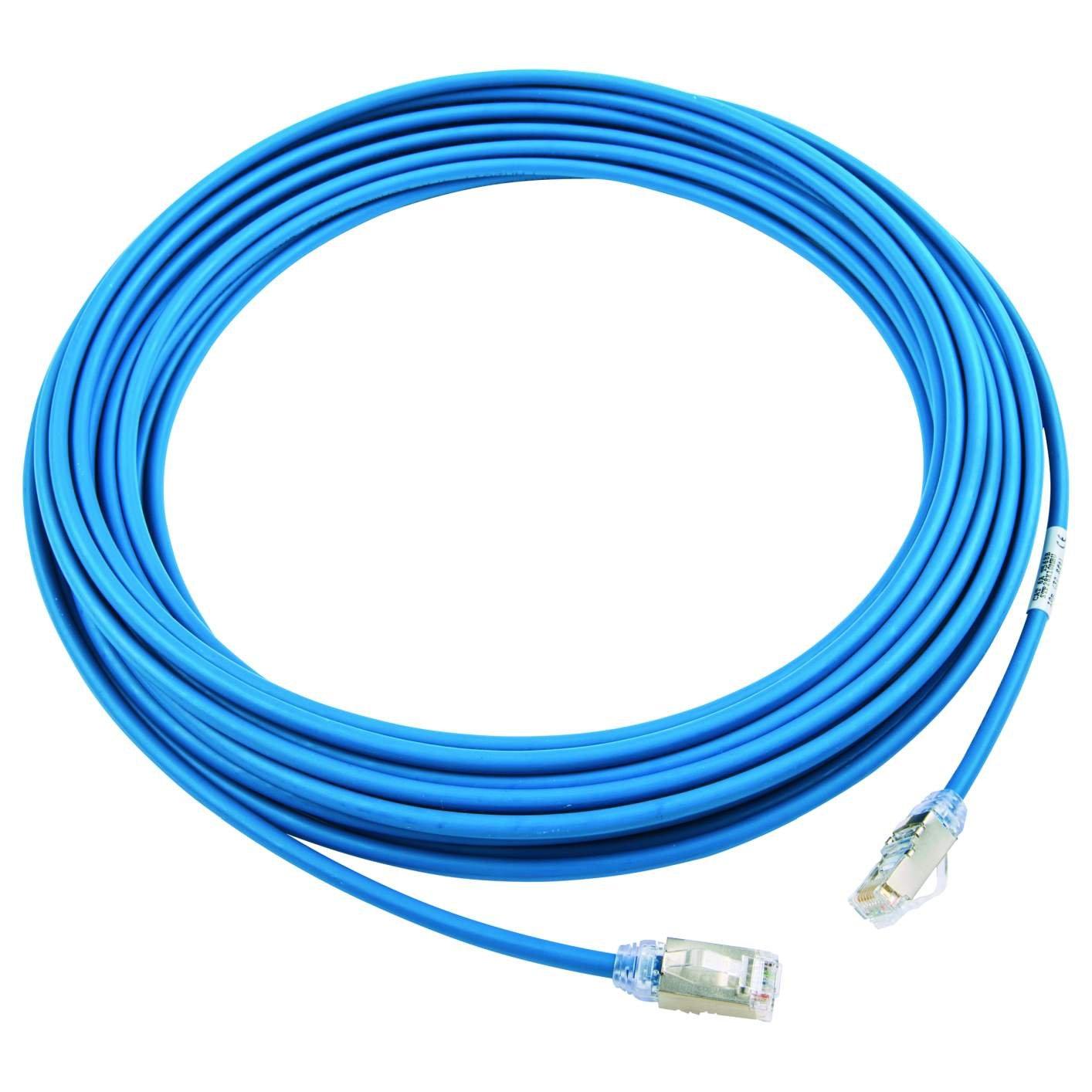 

Panduit Shielded LAN Cable, Cat6A, Ultra-Thin, Professional Grade, 10m, Blue, STP28X10MBU
