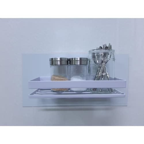 Q-ho Metal Works Slim Color Galvanized Sheet with Adhesive, White, 0.27 x 150 x 300 mm, L9085