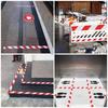 5CMx25M Shining Reflective Warning Tape Twill Left Or Right White-Red Waterproof Reflectors Truck Sticker High Vis Strip For Car