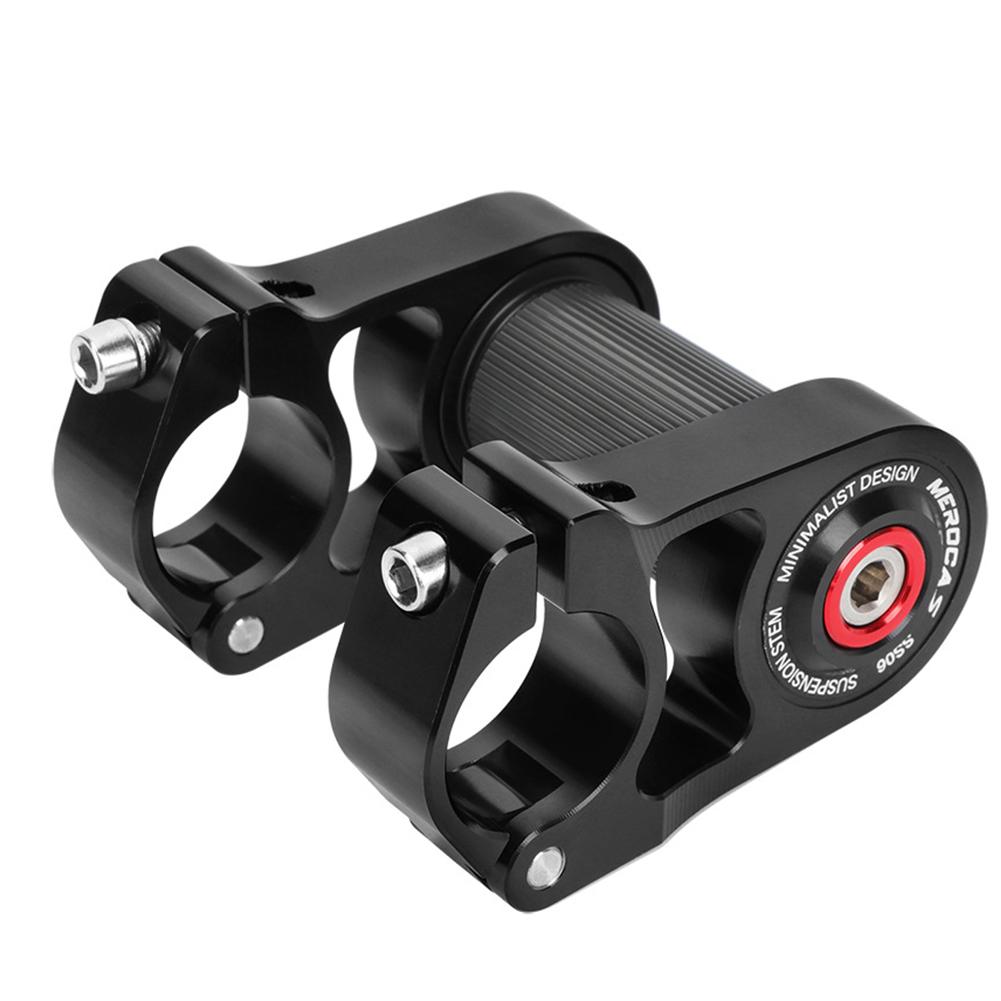 Folding Bike Stem Aluminum Alloy Bike Handlebar Stem Shock Absorbing Cycling Double Stem Adjustable Bike Table Bicycle Accessory белый