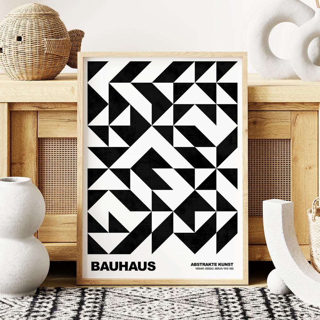 Black and White Bauhaus Poster