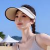 Summer Hats For Women Large Brim Open-Top Sunshade Sunhat With Visor Fashionable Outdoor Protection
