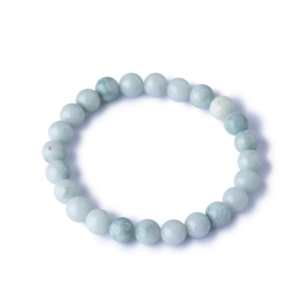 16cm Itoigawa Natural Jadeite Pale Japanese National Jomon Power Stone Jadeite Workshop Special Paulownia Wood Quality Certificate ABR0897 (8mm beads,