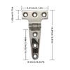 2Pcs Stainless Steel  Marine Grade Heavy Duty Polished Door Hinge For Windows T-shaped Hinge Cast Strap for Boat Hardware
