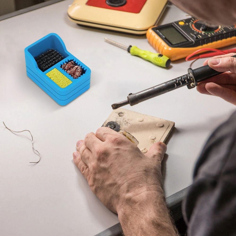 3 IN 1 Soldering Iron Tip Cleaner High Performances Welding Head Cleaner  Soldering Station