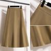DIMANAF 2025 Plus Size Autumn Winter Women Long Skirts Thicken Elastic Waist Trousers Oversize 5XL