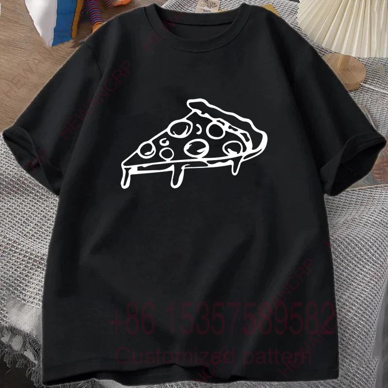 Daddy and Me Parent Child Set Mom and Me Pizza Set Tshirt Mens Tracksuit Round Neck Short Sleeves Casual Cotton Pullover