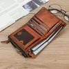 New Fashionable Leather Short Wallet, Men's and Women's Wiped Color Wallet, Multi Slot 20% Discount Coin Purse Wallet, Wallet Holder
