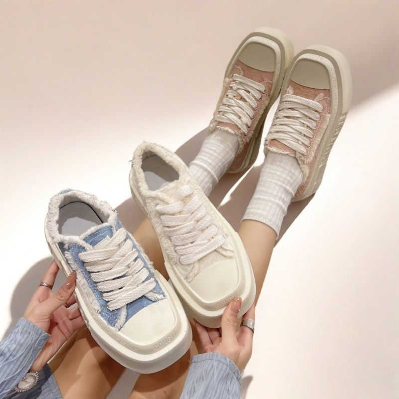 Fashion Fall High Platform High Quality Women's Sneakers Loafers Exercise Shoes Skates For Women Sports Basket Tenisse Casual