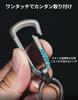 MecArmy CH16 Small Titanium Carabiner with Key Ring, Men's Keychain, Compact, Stylish, High-Quality, Lightweight, Popular, Rust-Resistant, Smart Key,